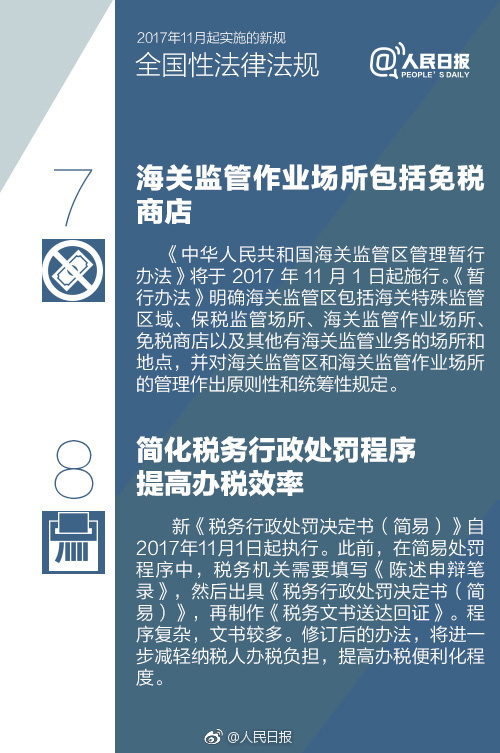 【方圆信息快讯】11月起，这些新规将会影响你我！