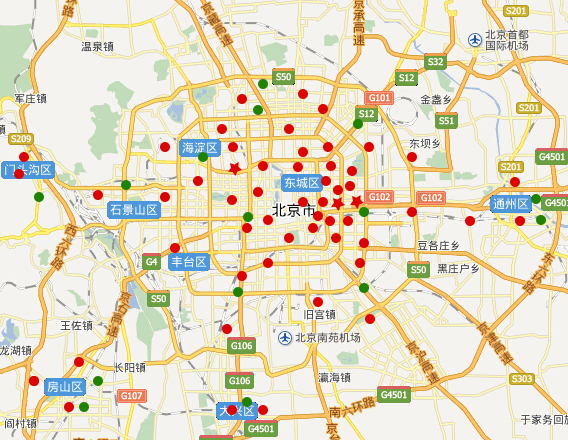 方圆信息北京网点分布图